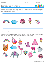 El tiempo de resolución del juego de memoria gratis para adultos y personas mayores depende de cada jugador. Fichas De Memoria Para Ninos Estimulacion Cognitiva En Edufichas Com