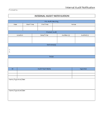 Internal Audit Notification Internal Audit Notification Docx Easy To Download And Use Docx Business Template Internal Audit Audit How To Plan