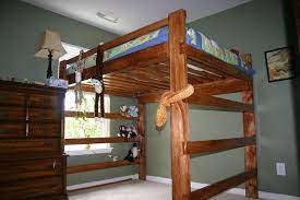 Diy staircase bunk bed plan. Loft Bed Frame Blueprints Novocom Top