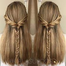 50 Half Updos For Your Perfect Everyday And Party Looks Hair Styles Thick Hair Styles Straight Hairstyles