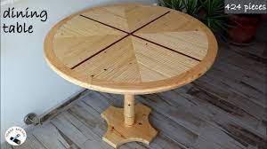 how to make a round dining table ahsap yuvarlak masa yapimi youtube masa