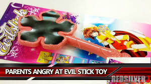 Underneath the foil on the evil stick wand toy is a scary image of a female slitting her own wrist. Evil Stick Toy Showing Girl Cutting Wrists With Knife Angers Parents Redsilverj Video Dailymotion