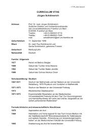 Baixe 12 opções de modelo de currículo (curriculum vitae) grátis, prontos para editar e com passo a passo! Curriculum Vitae Jurgen Scholmerich Deutsche Gesellschaft