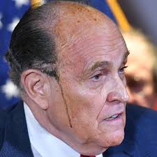 Giuliani's suspension was sought by the attorney grievance committee for the first judicial department the suspension order accuses giuliani of making false claims to courts, lawmakers. Trump Lawyer Rudy Giuliani Melts Down In Press Conference