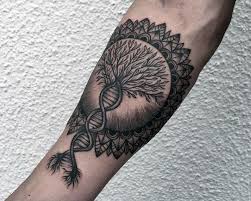Dna Tree Of Life Mens Inner Forearm Tattoos Dna Tattoo Life Tattoos Tree Sleeve Tattoo