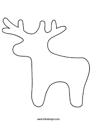 Sagoma Renna Per Natale Da Stampare Tuttodisegni Com Idee Di Natale Carta Di Natale Ornamenti Di Natale Col Feltro