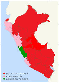 El registro de los resultados de las elecciones presidenciales celebradas el domingo pasado en perú llegó al 100% de los votos procesados, confirmándose que el izquierdista pedro castillo y la. Datei Elecciones Presidenciales 2006 Peru 1Âª Vuelta Png Wikipedia