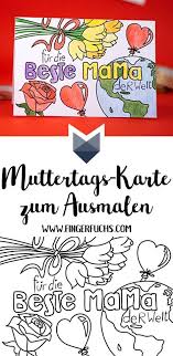 Karte Zum Ausmalen Zum Muttertag Einfach Basteln Muttertag Basteln Muttertag Und Basteln Mit Papier Origami
