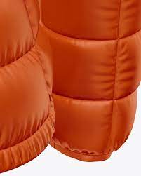 Download Matte Women S Down Jacket Mockup Back Half Side View In Apparel Mockups On Yellow Images Object Mockups