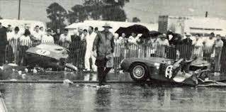 Wrecked Bizzarrini Iso Grifo Of Charlie Rainville And Mike Gammino Racing Sebring Historic Racing