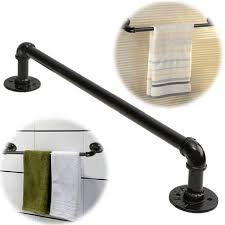Salle De Bain Mural Support Porte Serviette Barre Tube Industriel Poignee Douche Porte Serviette Serviettes Porte Papier Toilette
