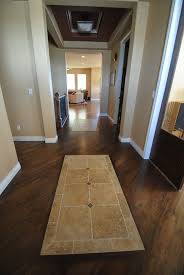 Tile Entry Inlay With Wood All City Hardwood Floors Denver Co Flooring House Flooring Flooring Companies