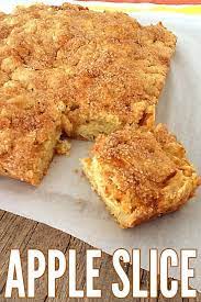 This Apple Slice Is Deliciously Simple To Make And Simply Delicious To Eat Enjoy Desertsfoodrecipes Apple Slice Recipe Apple Recipes Apple Cake Recipes