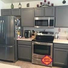Grey milk paint kitchen cabinets. Custom Gray Kitchen Cabinets Grey Kitchen Cabinets Kitchen Design Grey Kitchen