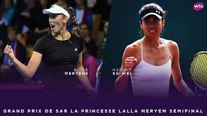 • professional tennis player• belgium • contact: Elise Mertens Vs Hsieh Su Wei Rabat Grand Prix Semifinal Wta Highlights Youtube