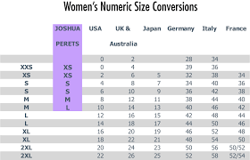 Ladies Size Chart Fits