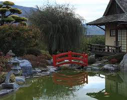 Pont Rouge Jardins Jardin Zen France