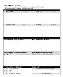 10th Step Inventory Worksheet Worksheets Inventory Volume Worksheets