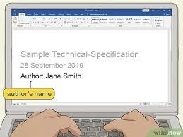 To write a product specification, you need to have an understanding of what it is. How To Write A Technical Specification With Pictures Wikihow