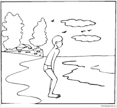 Toddler summer coloring pages free book weather color. Boy Go Swimming In The Cold Weather Coloring Pages Beach Coloring Pages Coloring Pages For Kids And Adults