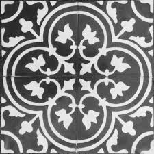 Ce carrelage chaleureux et rassurant peut être patchwork (mixer de façon aléatoire) ou en 4 versions carreaux identiques noir et blanc. Vrai Carreau Ciment Pas Cher Lys Noir Carrelage Mosaique