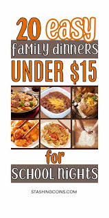 Check out these dinner recipe ideas for di. Inexpensive Family Dinner Ideas For Busy Week Nights Easy Family Dinners Large Family Meals Family Dinner