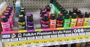 Folkart Black Light Neon And Glow In The Dark Paint Walmart 1 97 Dream Craft Room Glow In The Dark Craft Room