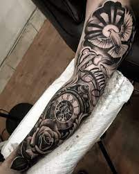 It doesn't even need to be a full sleeve, just a forearm tattoo can be pretty exceptional. Arm Sleeve Tattoo By The Amazing Dodepras Lion Ink Tattoo Bali Rose Clock Family Dove Tattoo Sleeve Men Tattoos Tattoo Sleeve Designs