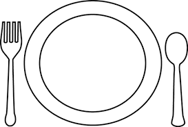 Black And White Plates Clipart Found On Bing From Www Mycutegraphics Com Card Table Playhouse Clip Art Table Setting Diagram