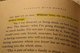 Tuesdays with morrie is a memoir by american writer mitch albom. Tuesdays With Morrie Quotes By Chapter Quotesgram