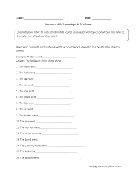 It will add some creativity to your resources for meeting the figurative language standards included in common core. Englishlinx Com Onomatopoeia Worksheets