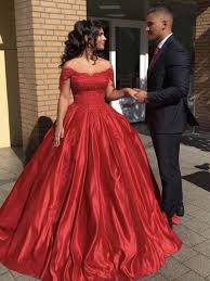 5 out of 5 stars. Ball Gown Plus Size Prom Dress African Red Off The Shoulder Prom Dress Vb4569 Ball Dresses Quinceanera Dresses Red Bridal Gown