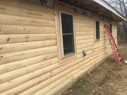 100% western red cedar log siding. How To Install Half Log Siding Kentucky Lumber