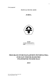 Documents similar to contoh proposal laporan akhir politeknik negeri malah. Contoh Proposal Projek Akhir Politeknik Kejuruteraan Mekanikal Contoh Report Fyp Politeknik This Video Is Showing A Diploma Student S Final Project In Politeknik Banting Selangor Session Dec 2015 Famz Kaa