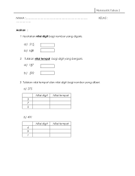 2016, soalan matematik upsr 2018, soalan matematik tahun 3, ujian matematik tahun2 kertas1 via www.slideshare.net. Soalan Kssr Tahun 2 Matematik