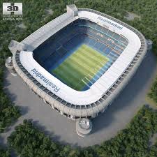 3d Model Of Santiago Bernabeu Stadium Santiago Bernabeu Stadium Stadium 3d Model