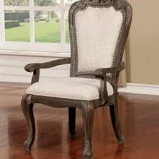 Ludgate Fabric Side Chair In Beige Furniture Of America Upholstered Dining Chairs Dining Chairs