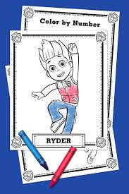 He is the 1st member of the paw patrol and is the team's leader. Paw Patrol Ryder Coloring Pack Nickelodeon Parents