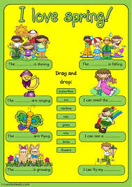 Spring Interactive And Downloadable Worksheet You Can Do The Exercises Online English Teaching Materials Seasons Worksheets English As A Second Language Esl