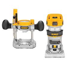 Dewalt 7 Amp Corded 1 1 4 Horsepower Compact Router With Plunge Base And Bag Dwp611pk The Home Depot Wood Router Best Wood Router Router Woodworking