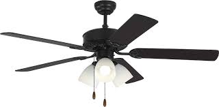 Monte carlo offers one of the most comprehensive collections of ceiling fans, with styles that speak to both trendy and traditional shoppers. Amazon Com Monte Carlo 5hv52bkf Haven 52 Ceiling Fan With 3 Led Light And Pull Chain 5 Mdf Blades Black 3 Light Kit Home Improvement