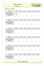 Runden Auf Zehner Klasse 2 Mathiki De Mathe Ubungen Klasse 2 Mathematik 2 Klasse Erste Klasse