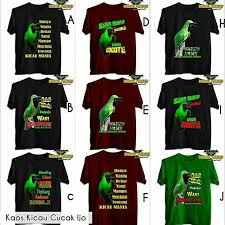 Burung branjangan adalah salah satu burung kicauan yang dapat menirukan suara burung lain meskipun sesungguhnya suara alasan lagu aseli burung itu di alam harga branjangan banyak sekali ragam burung yang bisa dijadikan sebagai masteran salah satunya adalah burung branjangan. Kaos Kicau Cucak Ijo Shopee Indonesia