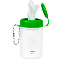 Promotional Mini Wet Wipe Canister-Full Color