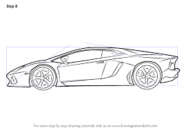 How To Draw Lamborghini Centenario Side View Drawingtutorials101 Com In 2020 Car Drawing Pencil Cool Car Drawings Car Drawings