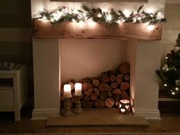 Birch Logs For Fireplace Display Pin By Sharah Davis Groves On Christmas Candles In Fireplace Fireplace Decor Empty Fireplace Ideas