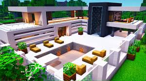 Rated 3.0 from 2 votes and 0 comment. Modern House With A Pool Minecraft
