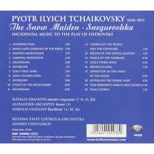 The snow maiden  alexander arkhipov, natalia erasova, russian state so,  andrey chistiakov de Tchaikovsky, Pyotr Ilyich, CD chez melomaan -  Ref:119238038