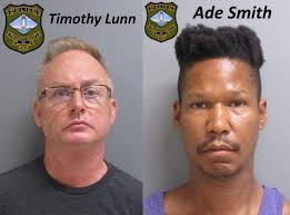 SUSPICIOUS PACKAGE LEADS TO THE ARREST OF TWO MEN SUSPECTED OF DEALING  DRUGS ** Ade Smith, 38, of Chester, Pa. and Timothy Lunn, 54, of Vestal,  Ny. were arrested Thursday on
