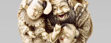 A netsuke (根付, netsɯ̥ke) is a miniature sculpture, originating in 17th century japan. Netsuke